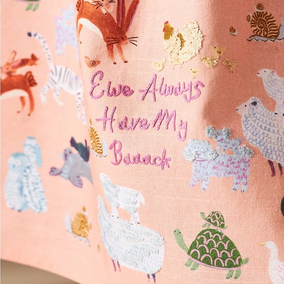 NEW Anthropologie Ewe Always Have My Back Kitchen Dish Towel NWT - Picture 2 of 5